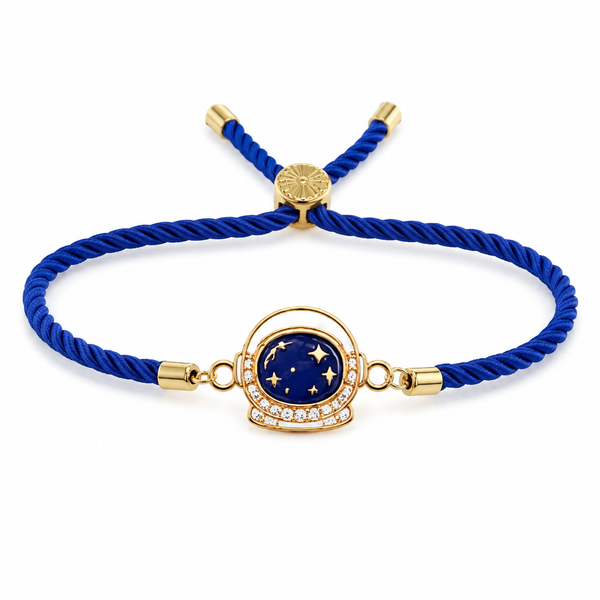 Rakhi Stone-Studded Astronaut Helmet Motif Kids Rakhi