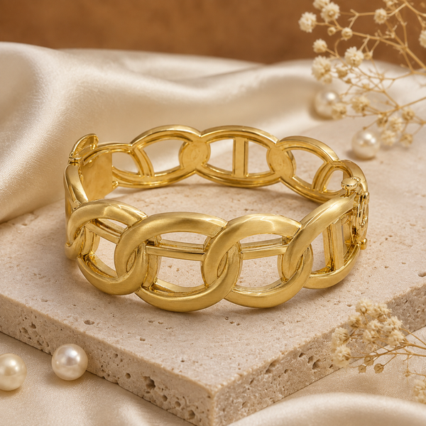 Kadas Gold-Tone Classic Broad Kada