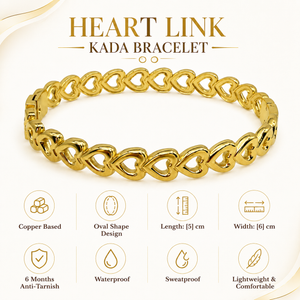Gold Scattered Brilliant Diamond Oval Kada for Women | Prong Set Scattered Stone Stainless Steel Ladies Bangle | Contemporary Design Jewellery