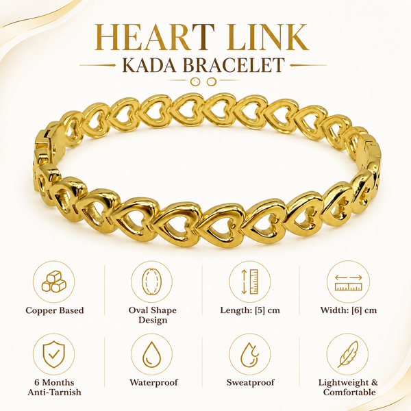 Gold Scattered Brilliant Diamond Oval Kada for Women | Prong Set Scattered Stone Stainless Steel Ladies Bangle | Contemporary Design Jewellery - House of Viya