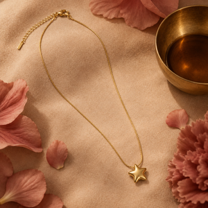 Chain 18K Gold-Plated Fine Chain with Five-Point Star Charm - House of Viya