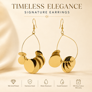 Earrings Gold-Tone Cushion Halo Crystal Drop Earrings - House of Viya