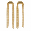 Earrings Gold-Tone Marquise Crystal Elongated Earrings