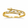 Kadas Gold-Tone Blue Stone-Studded Wrap-Style Slim Kada for Women