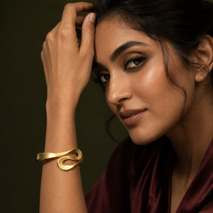Kadas Gold-Tone Premium Broad Kada