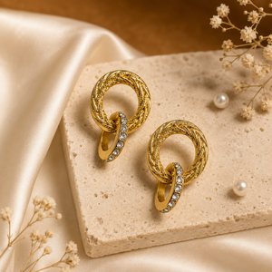 Earrings Gold-Tone Star Point Burst Earrings - House of Viya
