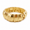 Kadas Gold-Tone Fluted Openable Broad Kada