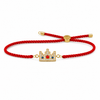Rakhi Stone-Studded Pixel Crown Motif Charm Rakhi