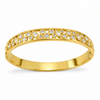 Kadas Gold-Tone Crystal-Studded Slim Kada for Women