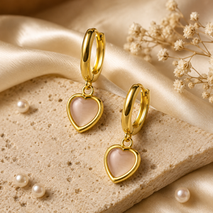 Earrings Gold-Tone Hollow Heart Outline Stud Earrings