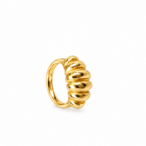 Anti tranish Gold plated Monarch Bread Ring for adults - 1PC