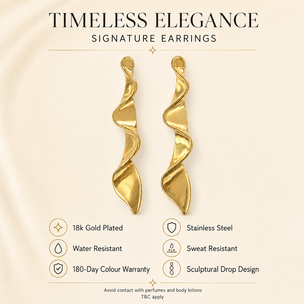 Earrings Gold-Tone Mixed Facet Multi-Stone Earrings - House of Viya