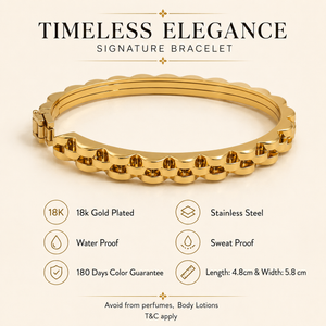 Kadas Gold-Tone Multi-Row Crystal-Studded Broad Kada for Women