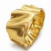 Kadas Gold-Tone Brushed Broad Kada