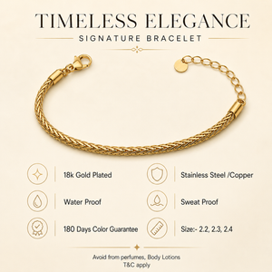 Gold Plated Wheat Foxtail Braided Rope Chain Bracelet with Extension and Lobster Clasp