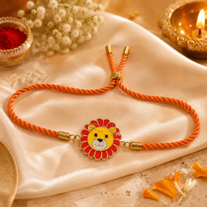 Rakhi Lion Motif Animal Charm Kids Character Rakhi
